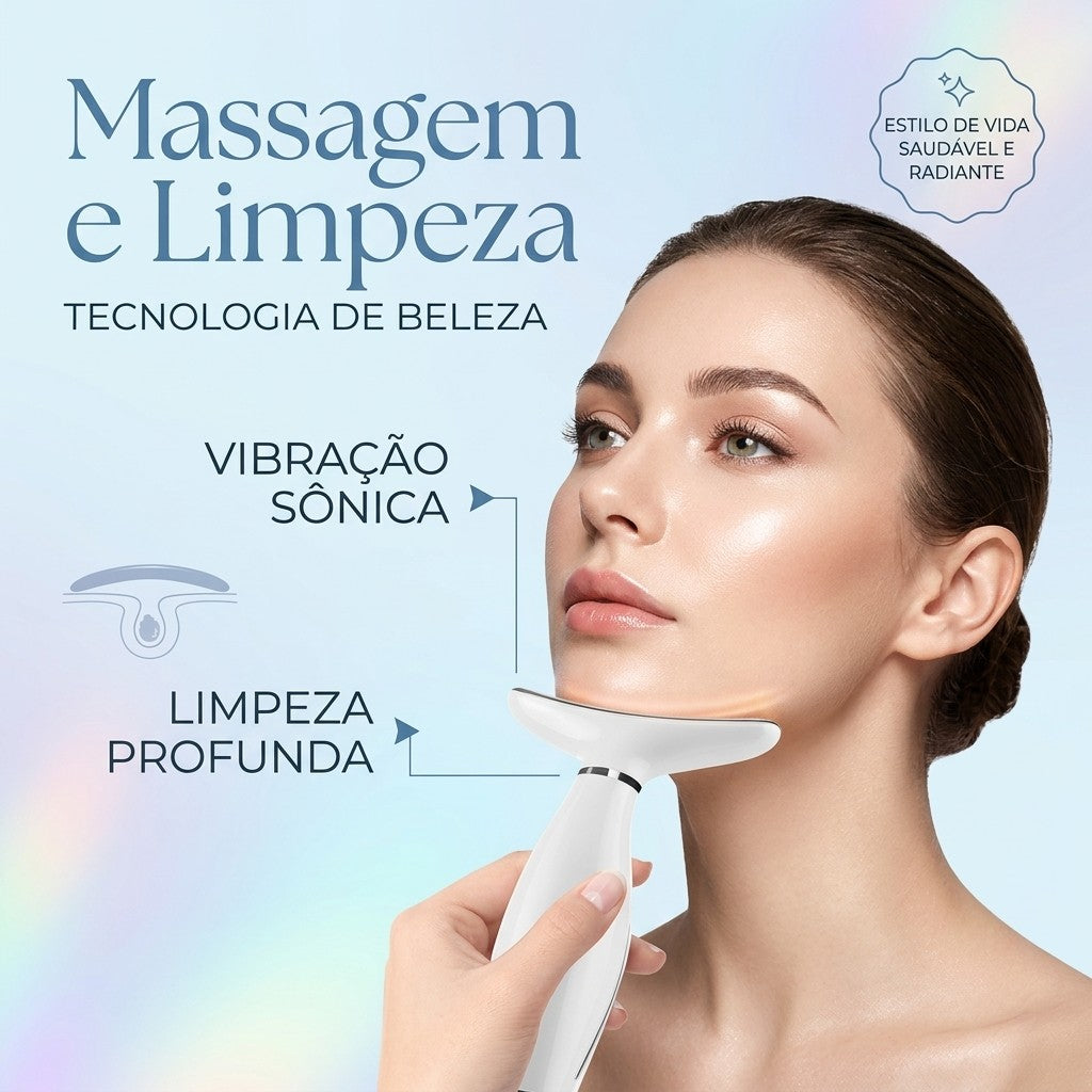 Massageador face e pescoço