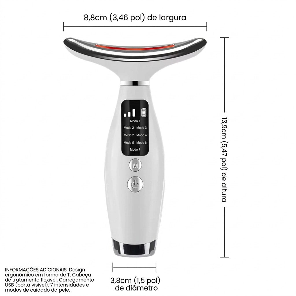 Massageador face e pescoço
